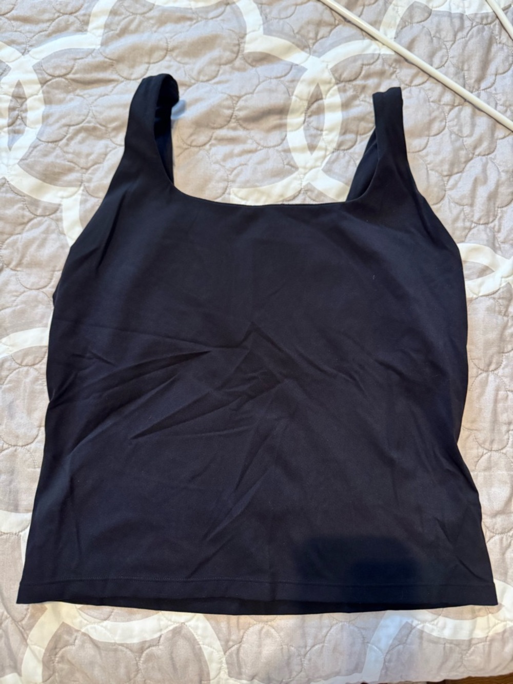 FLX Affirmation Black Scoop Neck Tank Top